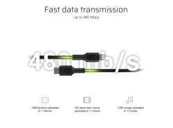 Kabel GC Stream USB-C do Lightning z certyfikatem MFi do szybkiego ładowania iPhone X XS XR XS Max 8 Plus i więcej