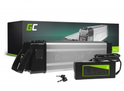 Green Cell Bateria Bicicleta Electrica 36V 15Ah 540Wh Silverfish Ebike 4 Pin para Moma, Hitway, Vivi, Nilox y Cargador