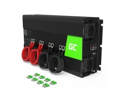 Green Cell® Convertidor de voltaje Inversor 12V a 230V 3000W / 6000W Inversor de corriente USB
