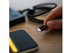 Kabel Przewód Green Cell GC Ray USB - Lightning 120cm z białym podświetleniem LED, szybkie ładowanie Apple 2.4A