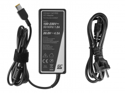 Netzteil / Ladegerät Green Cell PRO 20V 4.5A 90W für Lenovo G500s G505s G510 G510s Z500 Z510 Z710 Z51 Z51-70 ThinkPad X1 Carbon