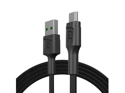Cable Micro USB 1,2m Green Cell Power Stream con carga rápida, Ultra Charge, Quick Charge 3.0