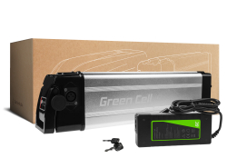Green Cell Bateria Bicicleta Electrica 36V 10,4Ah 396Wh Silverfish Ebike 4 Pin para Moma, Hitway, Vivi, Nilox y Cargador
