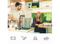 Batería de litio-hierro-fosfato LiFePO4 Green Cell 12V 12.8V 80Ah para paneles solares, autocaravanas y barcos