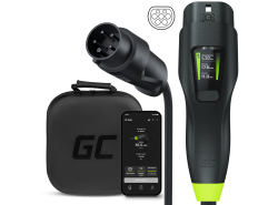 Green Cell GC Habu Portátil Wallbox 11kW 7m Tipo 2 a CEE 16A para Carga de Vehículos Eléctricos 2en1 EV Cargador con GC App