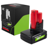 Batería Green Cell (12V 6Ah) para herramientas eléctricas Milwaukee M12 batería de repuesto M12 B6 4932451395