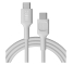 Cable USB-C 2m 100W Greencell PowerFlex Carga Rápida PD Snow White
